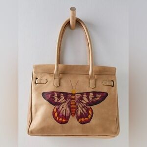 New🌟We the Free Sol Painted Leather Tote Bag